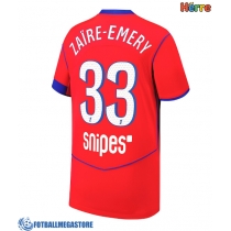 Fotballdrakt Herre Paris Saint-Germain Warren Zaire-Emery #33 Tredjedrakt 2025-26 Kortermet